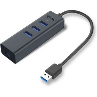 I-tec Metal U3METALG3HUB USB 3.0 (3.1 Gen 1) Type-A 5000Mbit/s Grijs hub & concentrator