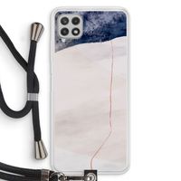 Stone White: Samsung Galaxy A22 4G Transparant Hoesje met koord