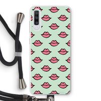 Lipjes: Samsung Galaxy A70 Transparant Hoesje met koord