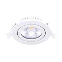 Noxion LED Kantelbaar Slim Spot Wit Rond 6W 350lm 60D - 920-930 Dim To Warm | 85mm - IP54 - Dimbaar - Beste Kleurweergave - thumbnail