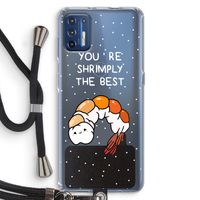 You're Shrimply The Best: Motorola Moto G9 Plus Transparant Hoesje met koord
