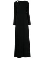 Stella McCartney robe longue à ornements en cristal - Noir