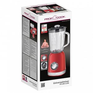 ProfiCook PC-UM 1195 1,5 l Blender voor op aanrecht 800 W Rood