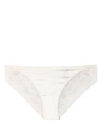 Calvin Klein string à fleurs en dentelle - Blanc