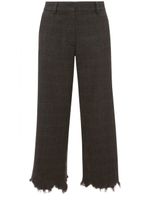 JW Anderson pantalon droit à effet usé - Gris