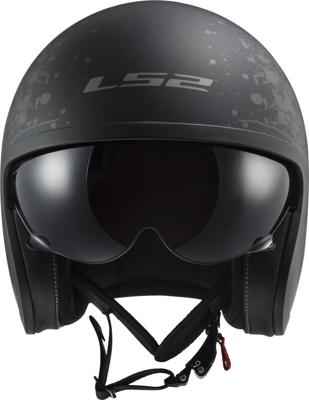 LS2 jet helm "of599 ii spitfire flag" helmet of599 spitf.ii flag xxl bl./titanium