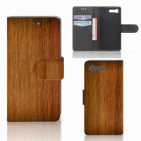 Sony Xperia X Compact | Book Style Case | Donker Hout