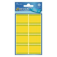 Avery av-59373 z-design diepvriesetiketten 36x28 mm 40 stuks geel