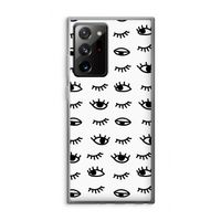 Eye pattern #2: Samsung Galaxy Note 20 Ultra / Note 20 Ultra 5G Transparant Hoesje