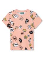 Kenzo Kids t-shirt en coton à imprimé graphique - Tons neutres - thumbnail