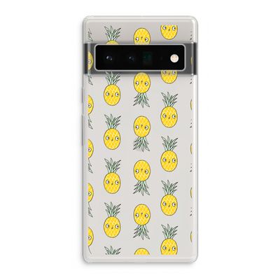 Ananas: Google Pixel 6 Pro Transparant Hoesje