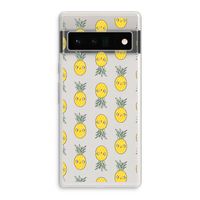 Ananas: Google Pixel 6 Pro Transparant Hoesje