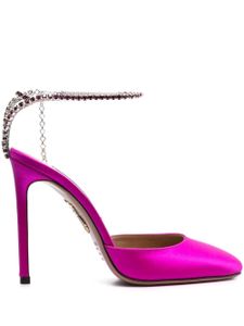 Aquazzura escarpins à ornements en cristal 110 mm - Rose