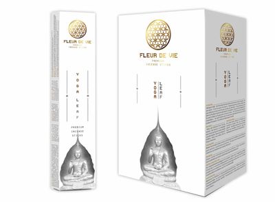 Fleur de Vie Wierook Yoga Leaf (12 pakjes van 15 gram)