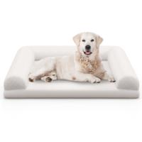 Orthopedisch Hondenbed voor Middelgrote Honden Hondenbank met Ei-vormig Kistenschuim Beige