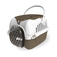 Bama pet transportbox 52x33x34 cm taupe/wit Bama pet transportbox 52x33x34 cm taupe/wit