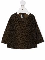 Babe And Tess blouse à imprimé animalier - Marron