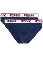 Moschino boxer à taille à logo - Bleu