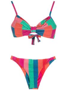 Amir Slama bikini à imprimé patchwork - Multicolore