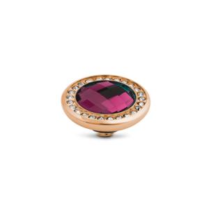 Melano Vivid Crystal CZ Steentje Fuchsia Rosé
