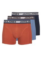 Jack & Jones Jack & Jones Heren Boxershorts Trunks JACMARCO Oranje/Blauw 3-Pack