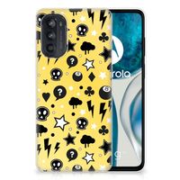 Silicone Back Case Motorola Moto G52/G82 Punk Geel