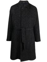 Tagliatore manteau Salomon à taille ceinturée - Noir