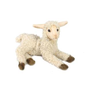 Hansa pluche lam/schaap knuffel - liggend - 23 cm - luxe kwaliteit