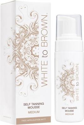 White to Brown Self Tanning Mousse Medium 150ml