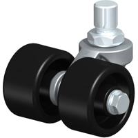 Blickle LD-POA 52G Dubbel zwenkwiel Wieldiameter: 50 mm Draagvermogen (max.): 210 kg 1 stuk(s)