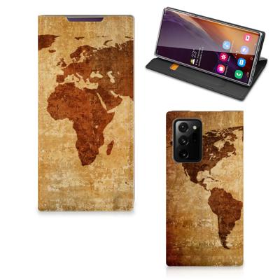 Samsung Galaxy Note 20 Ultra | Book Cover | Wereldkaart
