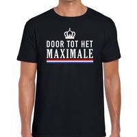 Zwart Door het Maximale t-shirt voor heren