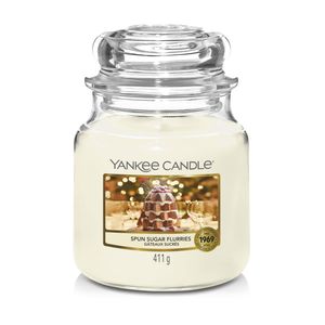 Yankee Candle Geurkaars Medium Spun Sugar Flurries - 13 cm / ø 11 cm