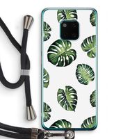 Tropische bladeren: Huawei Mate 20 Pro Transparant Hoesje met koord