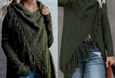 Knitted Tassel vest in de sale met enorme korting