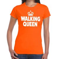 Wandel t-shirt Walking Queen oranje dames