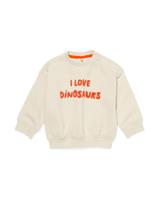 HEMA Baby Sweater Dino Ecru (ecru)
