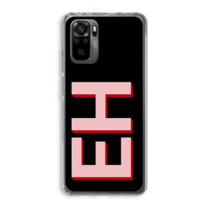 Monogram: Xiaomi Redmi Note 10 Pro Transparant Hoesje