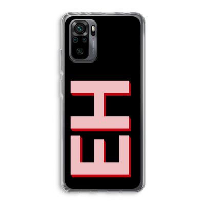 Monogram: Xiaomi Redmi Note 10 Pro Transparant Hoesje