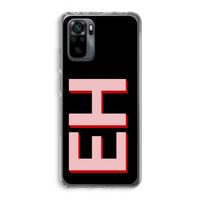 Monogram: Xiaomi Redmi Note 10 Pro Transparant Hoesje