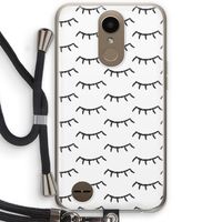 Wimpers: LG K10 (2017) Transparant Hoesje met koord