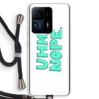 UHM, NOPE.: Xiaomi Mi Mix 4 Transparant Hoesje met koord