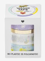 Set van 4 Washi linten met Hotfoil effect BEES FOLIA meerkleurig