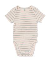 HEMA Meegroeiromper Rib Bamboe Met Stretch Strepen Blauw (blauw)