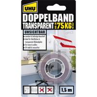 UHU 45375 45375 Dubbelzijdige tape UHU Transparant (l x b) 1.5 m x 19 mm 1 stuk(s)