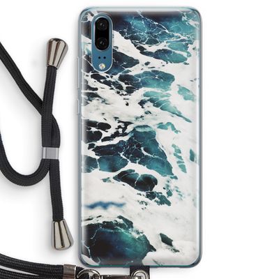 Golven: Huawei P20 Transparant Hoesje met koord