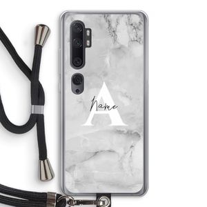 Ivory Marble: Xiaomi Mi Note 10 Transparant Hoesje met koord
