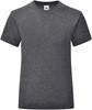 Fruit Of The Loom F131K Girls Iconic T - Dark Heather Grey - 104