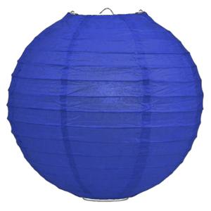 Luxe bol feest lampion - donkerblauw - dia 35 cm - papier