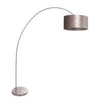 Steinhauer BooglampSolva metaal met zilvere kap - 3909ST